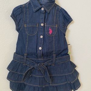 NWT US Polo toddler girl’s size 18 months dress.